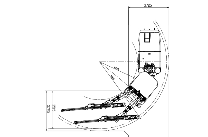 Jumbo Hidráulico de Perforación, de Dos Brazos HT81/2