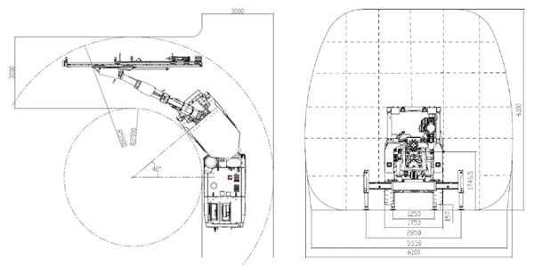 Jumbo hidráulico para perforación, HT221